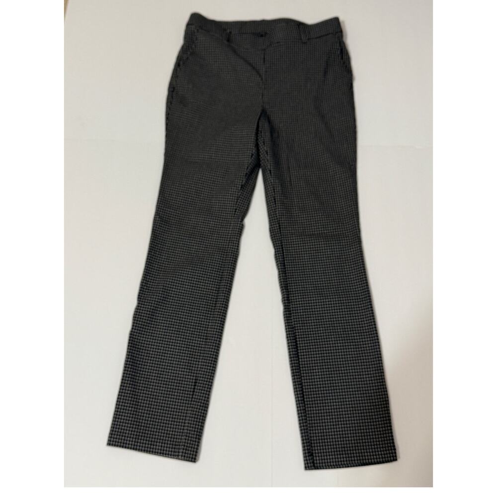 Rafaella Black and White Checked Pants, Size 8